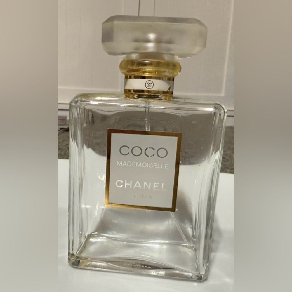 $15 CHANEL Coco Mademoiselle Empty Fragrance Bottle with Gold Accents $15 WHEN B